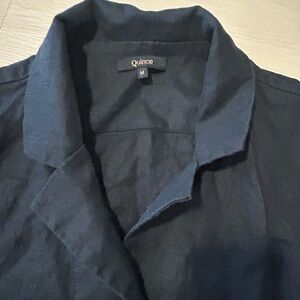 Quince 100% European linen short sleeve shirt